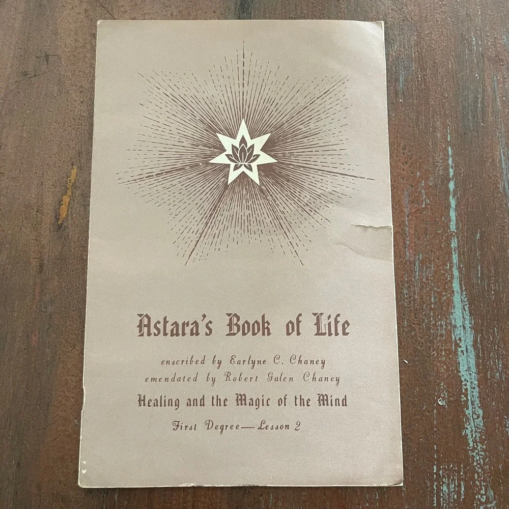 Astara's Book of Life - First Degree Lesson 2 Vtg 1970's Secret Society Pamphlet